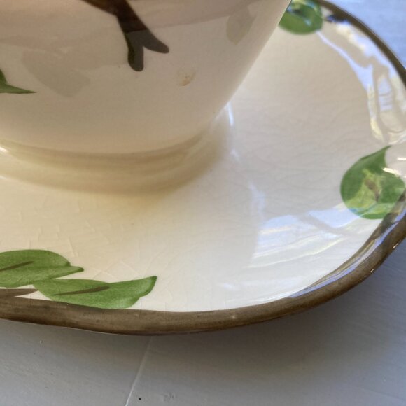 Franciscan Desert Rose Gravy Boat Attached Liner Made in England Vintage - Picture 4 of 7